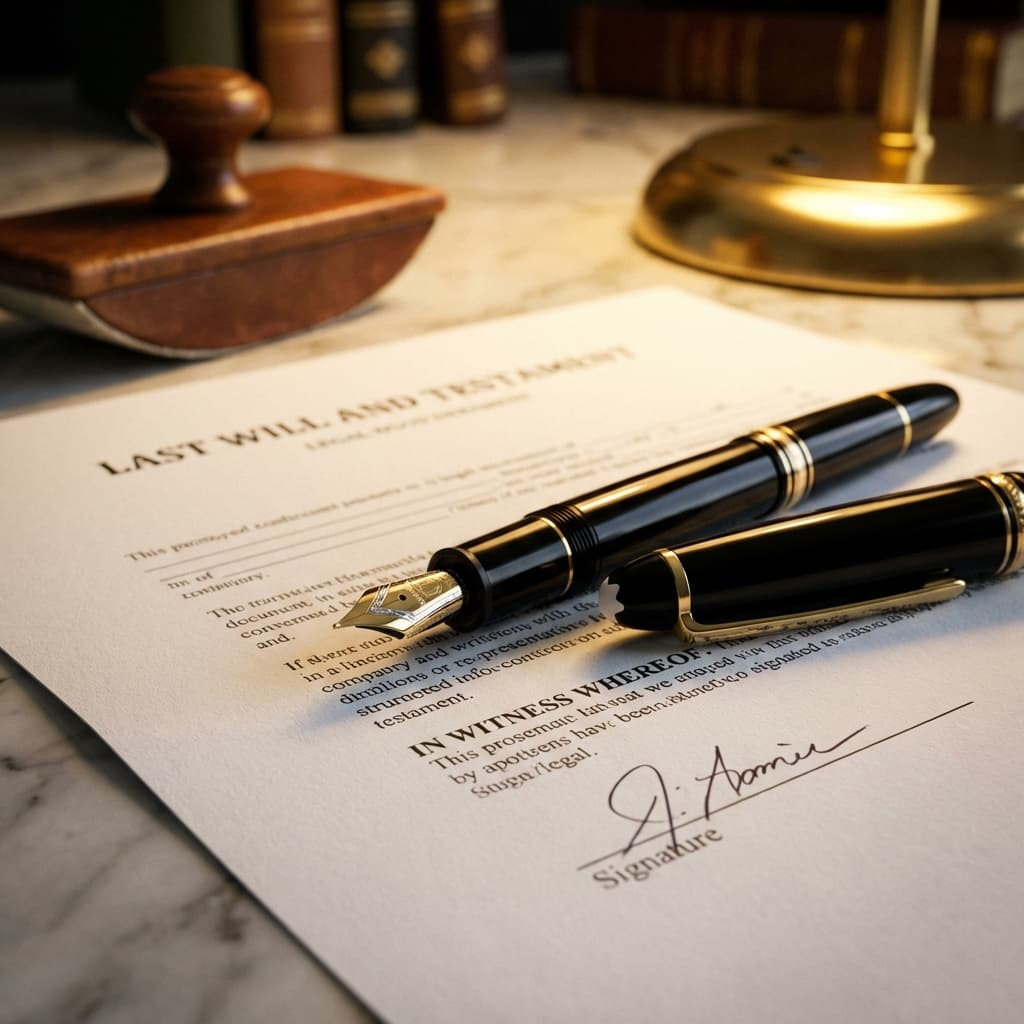 Legal document signing representation